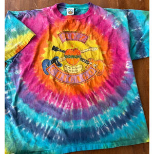 1970's Rez Band "Music To Raise The Dead" Tie Dye T shirt XL Christian Rock